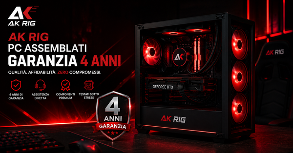 AK RIG: cosa significa comprare un PC assemblato da noi (e perché non è lo stesso di comprare online)