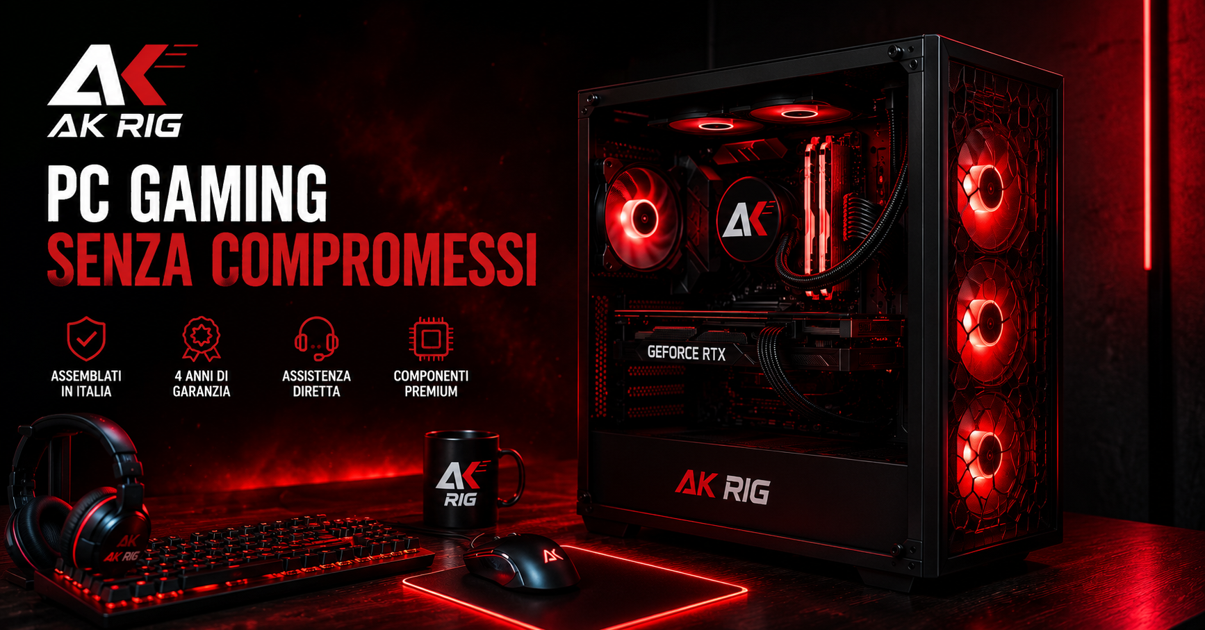 AK RIG | PC Gaming Assemblati su Misura in Italia